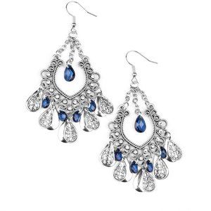 Musical Gardens - Blue Earrings